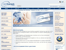 Tablet Screenshot of certeuropa.de